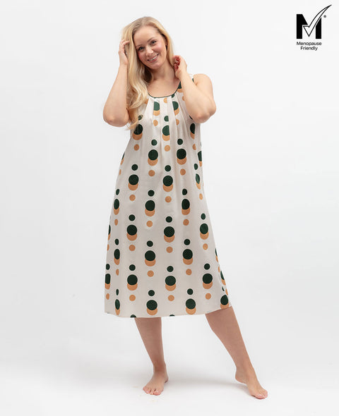 Ember Womens Spot Print Long Nightdress