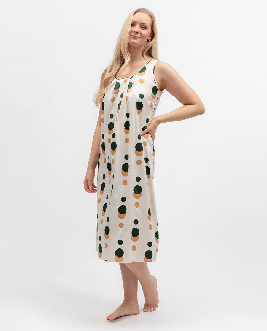 Ember Womens Spot Print Long Nightdress