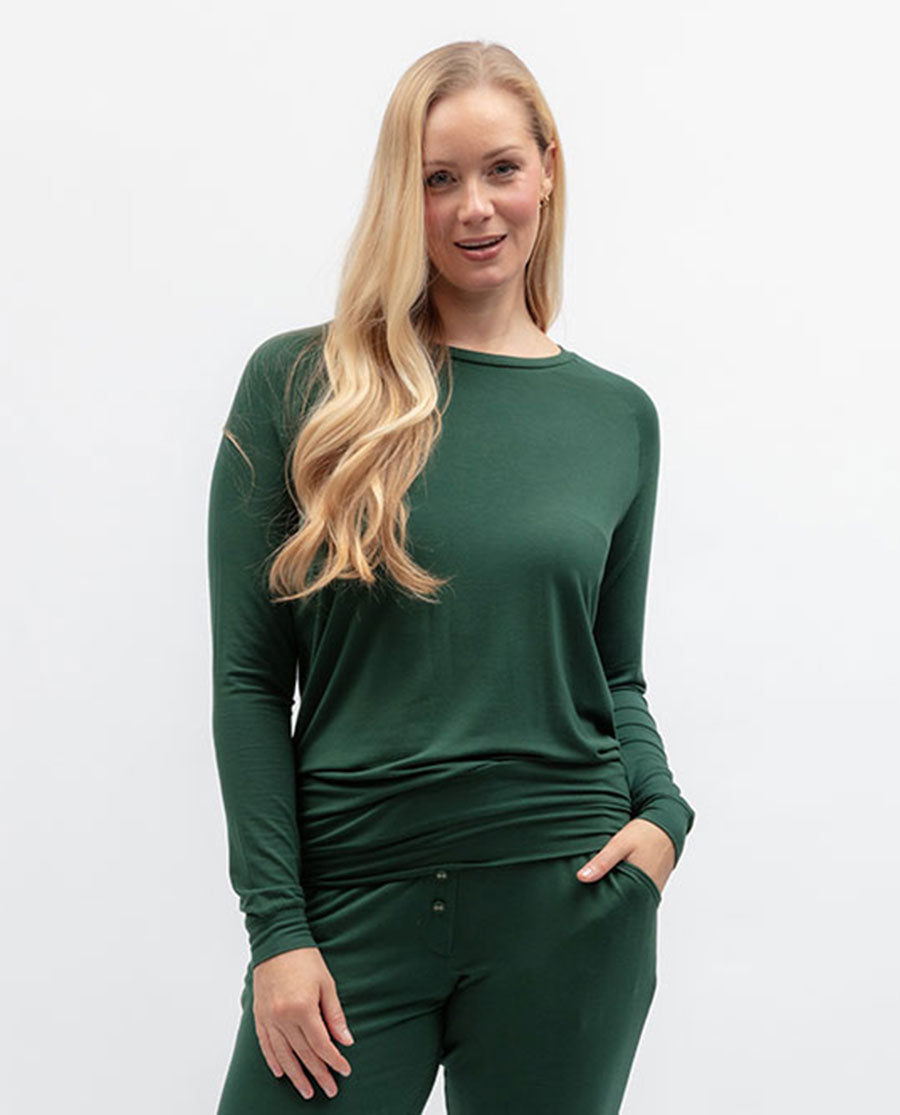 Ember Womens Slouch Jersey Pyjama Top