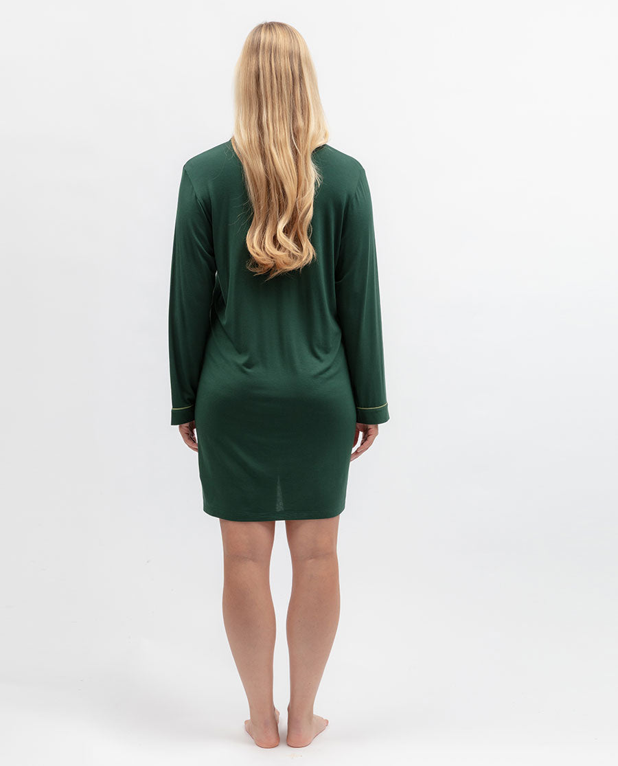 Womens Green Revere Jersey Nightshirt