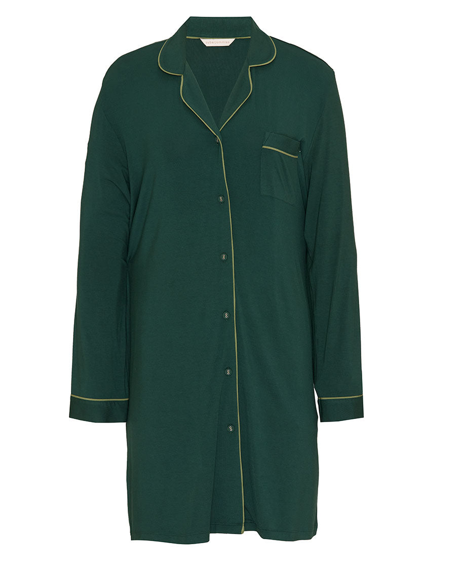 Womens Green Revere Jersey Nightshirt