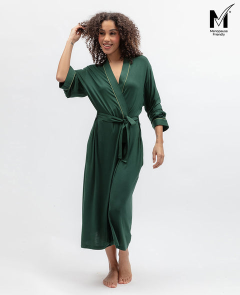 Ember Womens Jersey Long Dressing Gown