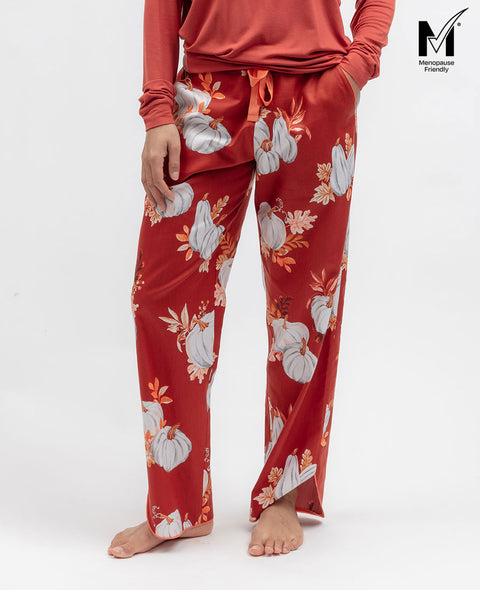 Pumpkin Spice Womens Pumpkin Print Pyjama Bottoms