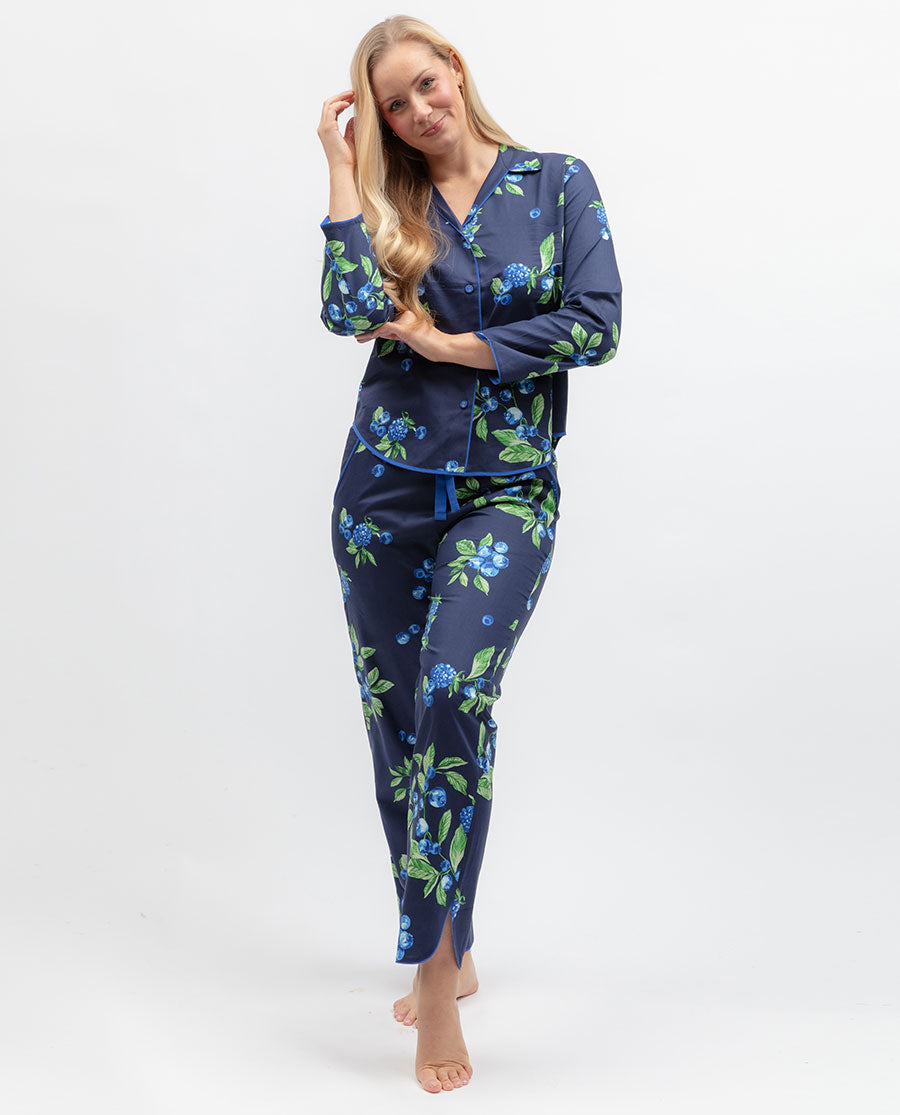 Midnight Berry Womens Fruit Print Pyjama Set