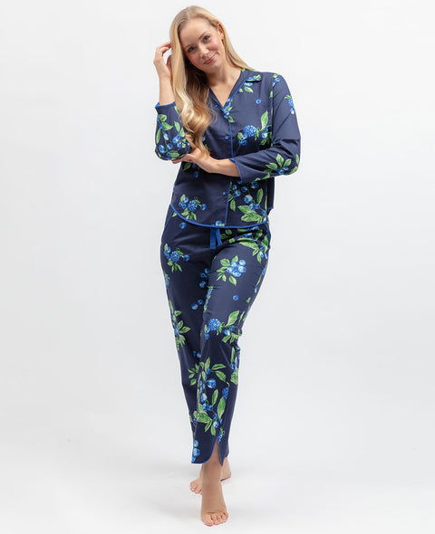 Midnight Berry Womens Fruit Print Pyjama Set