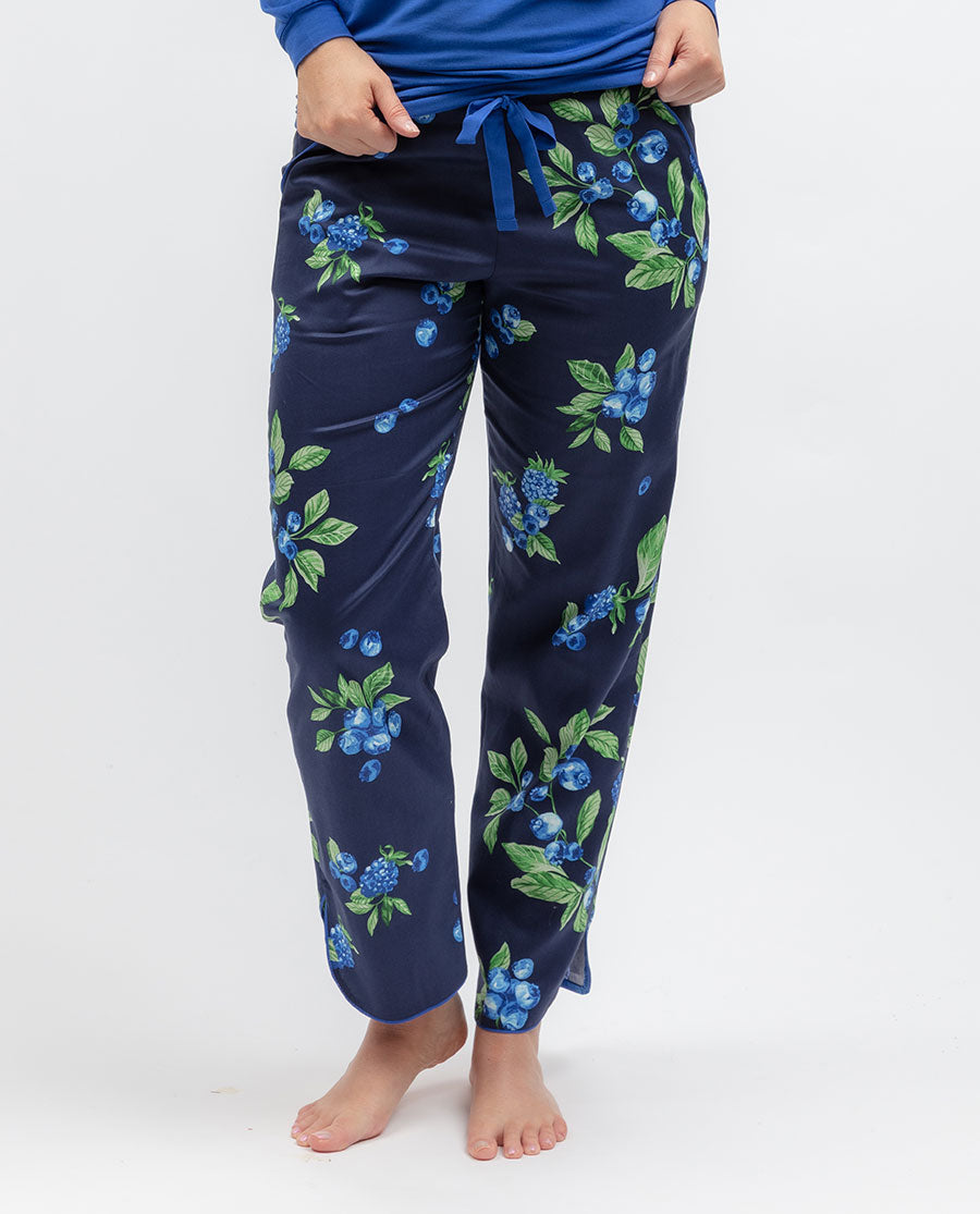 Midnight Berry Womens Fruit Print Pyjama Bottoms