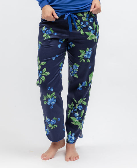 Midnight Berry Womens Fruit Print Pyjama Bottoms