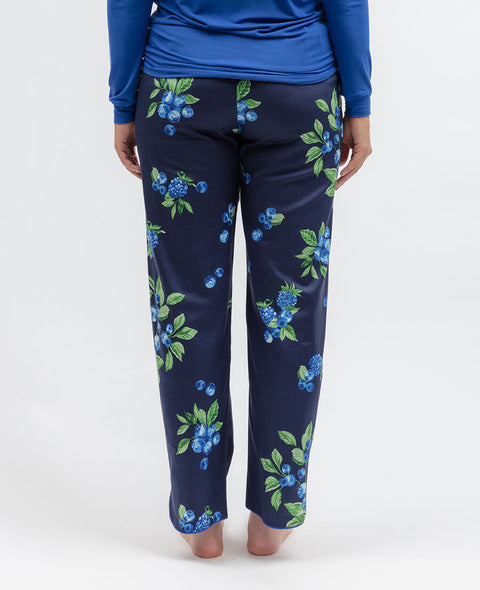 Midnight Berry Womens Fruit Print Pyjama Bottoms