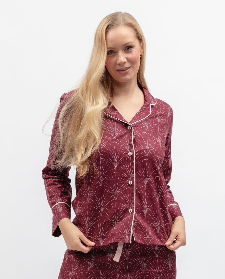 Blush Botanica Womens Geo Print Pyjama Top