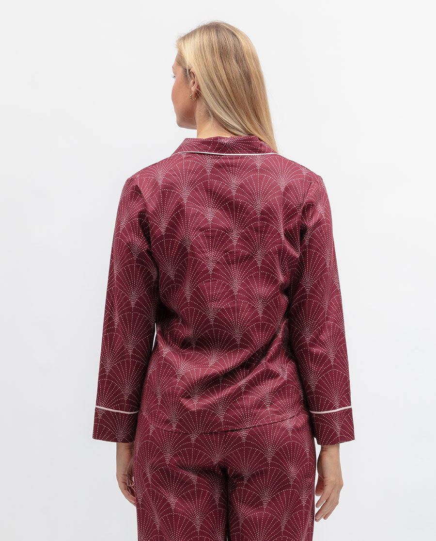 Blush Botanica Womens Geo Print Pyjama Top