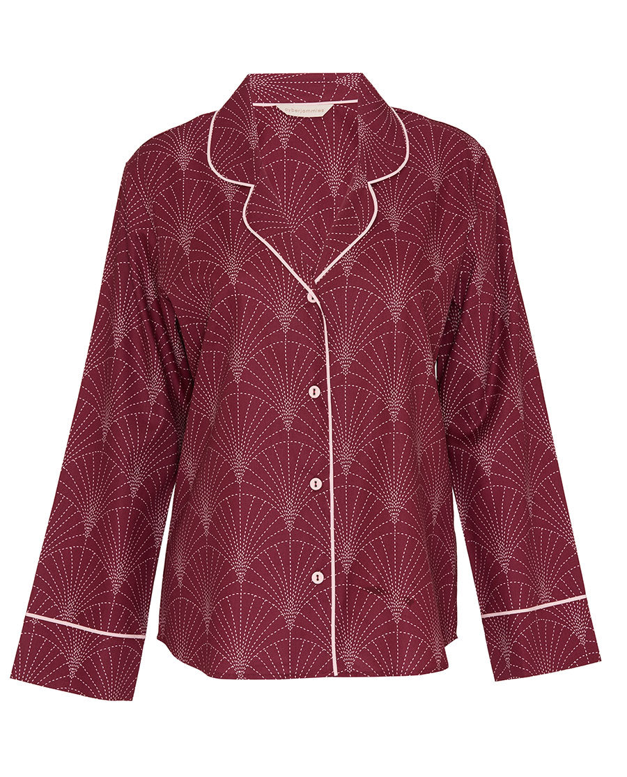 Womens Geo Print Pyjama Top