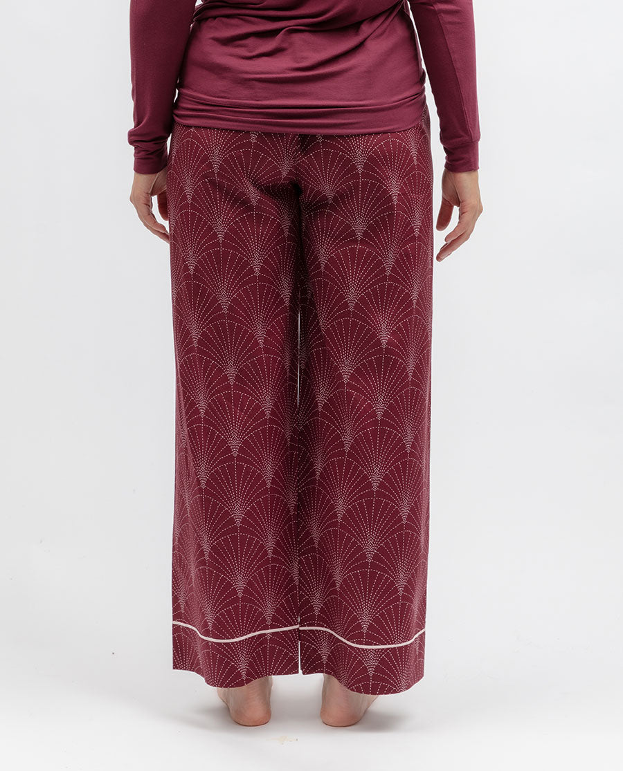 Blush Botanica Womens Geo Print Wide Leg Pyjama Bottoms