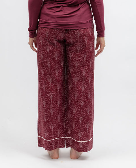 Blush Botanica Womens Geo Print Wide Leg Pyjama Bottoms