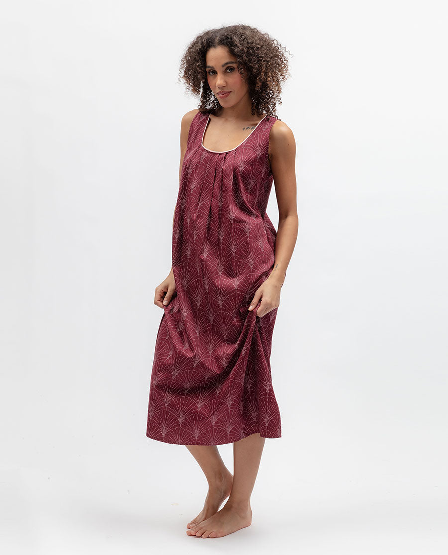 Blush Botanica Womens Geo Print Long Nightdress