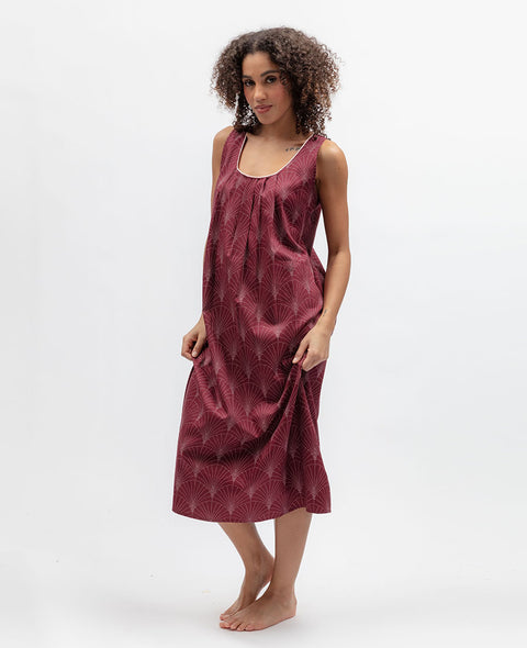 Blush Botanica Womens Geo Print Long Nightdress