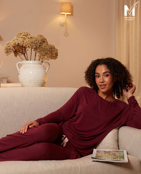 Blush Botanica Womens Slouch Jersey Pyjama Set