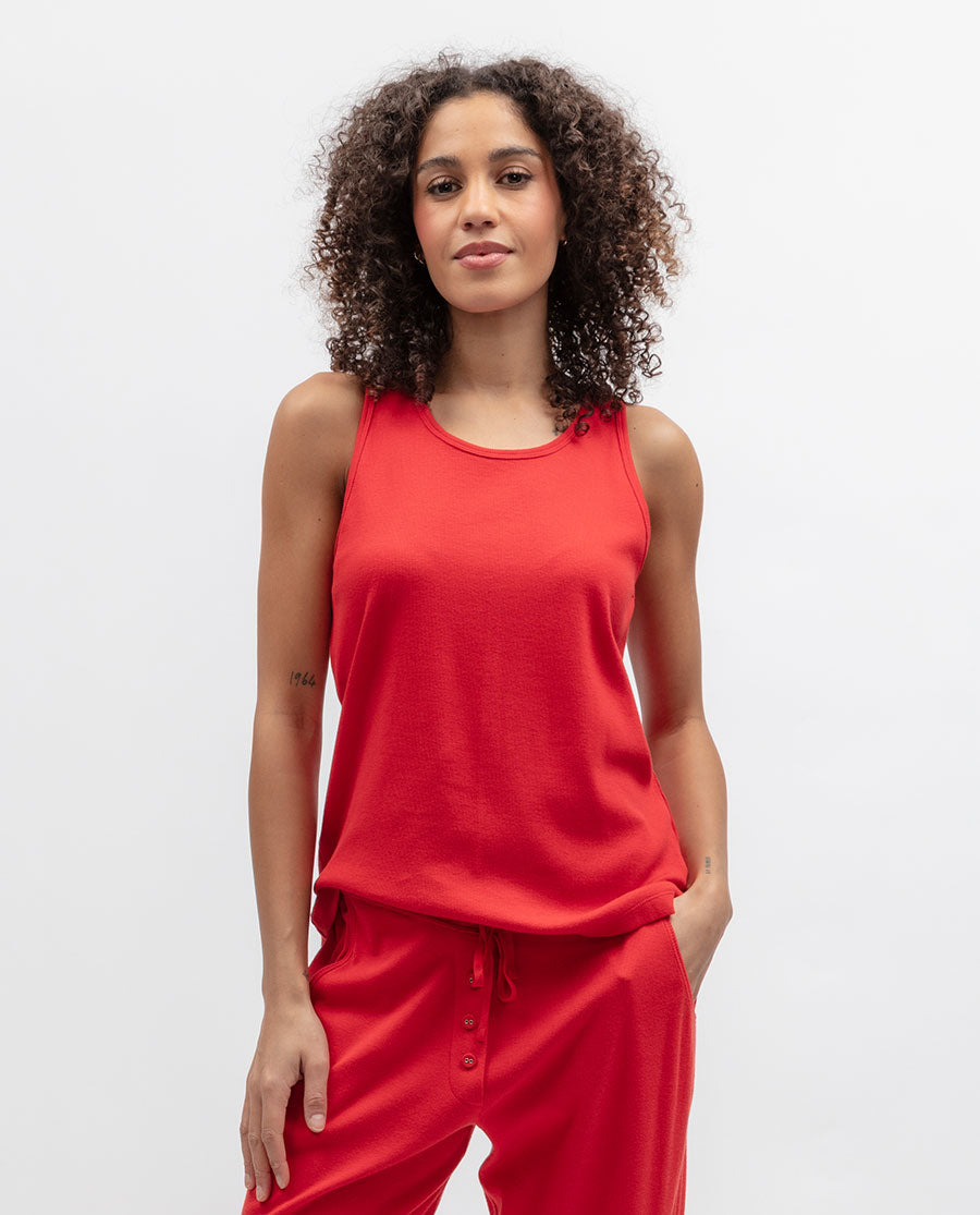 Womens Ribbed Jersey Vest