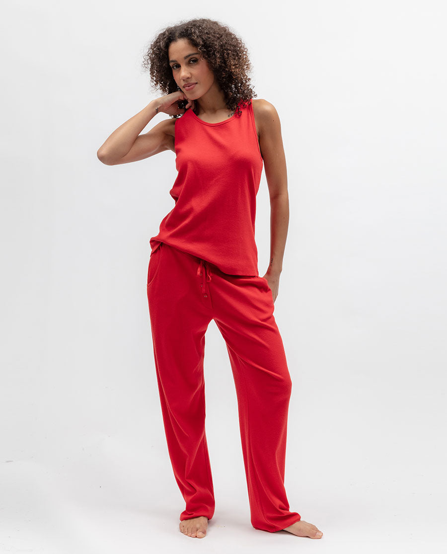 Womens Ribbed Jersey Vest
