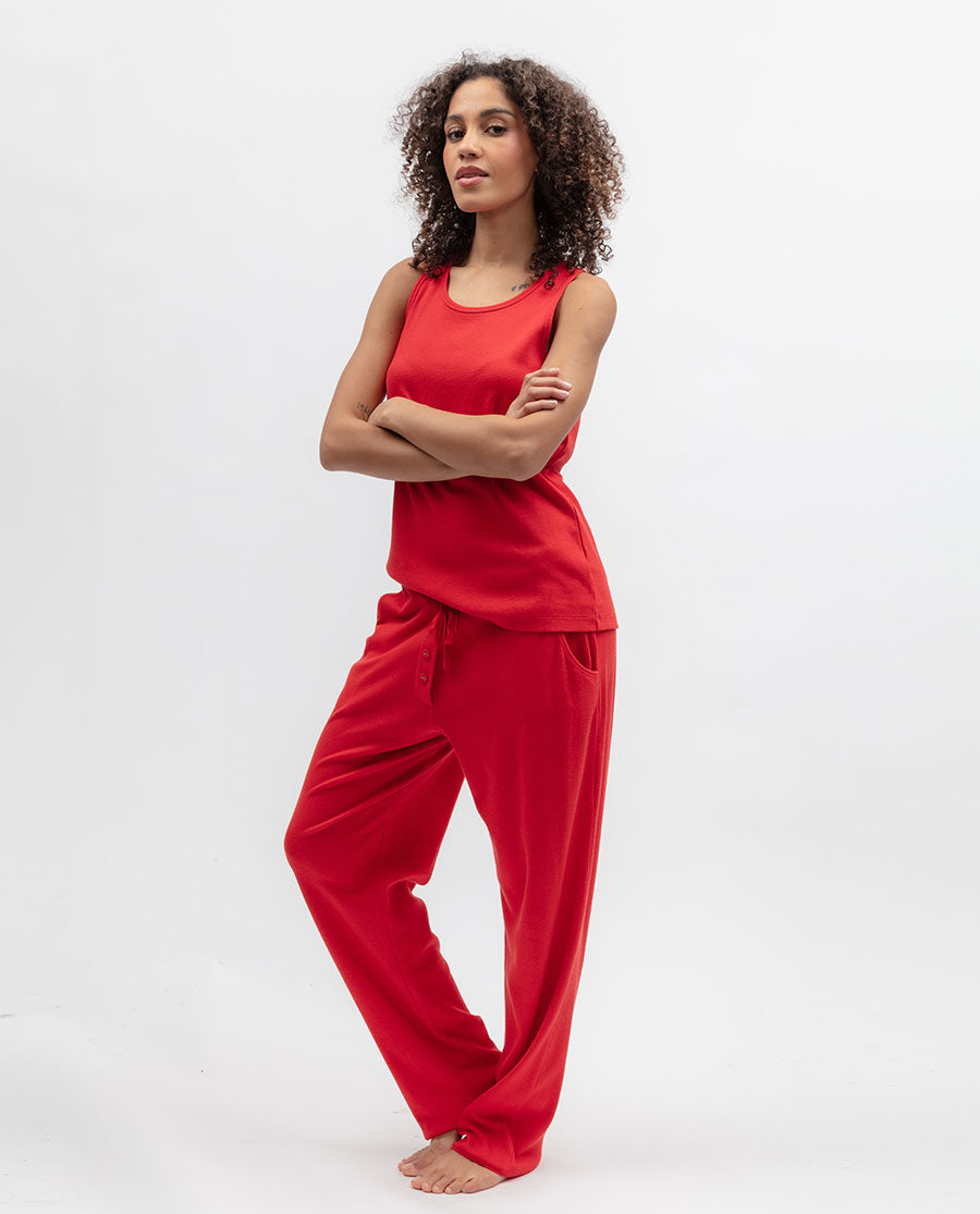 Womens Ribbed Jersey Vest