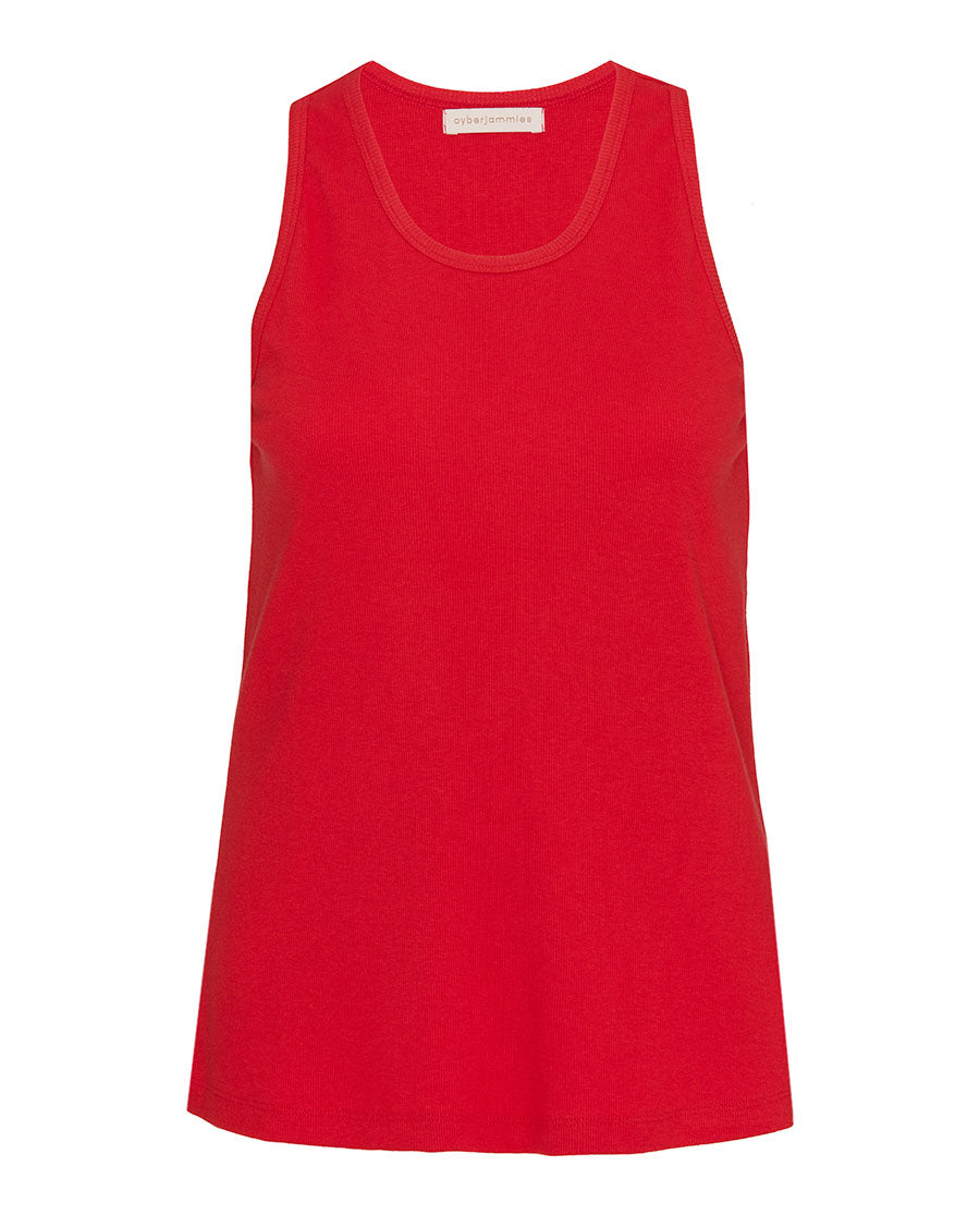 Womens Ribbed Jersey Vest