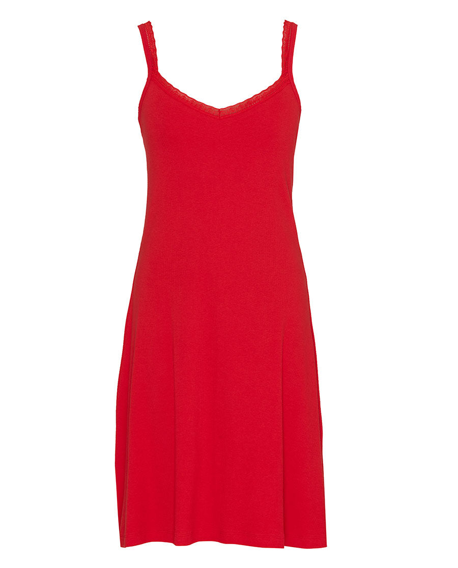 Womens Ribbed Jersey Hidden Support Short Nightdress