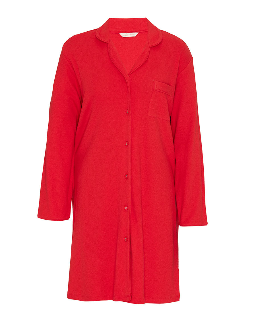 Womens Ribbed Jersey Nightshirt
