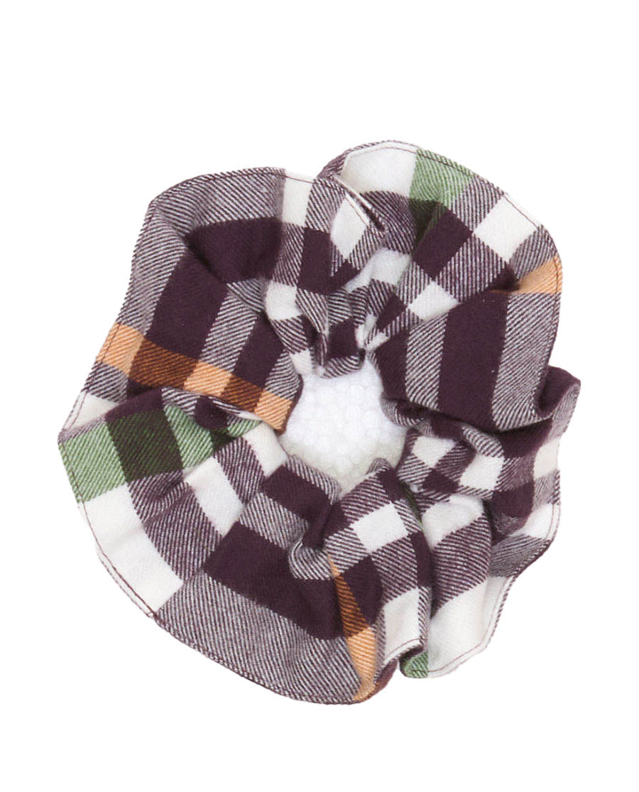 Wild Slumber Lightly Brushed Check Scrunchie