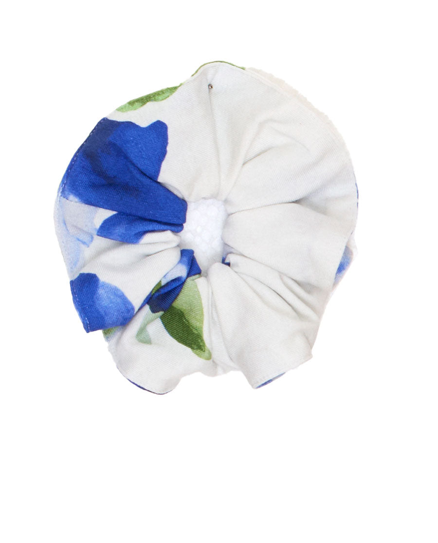 Midnight Berry Floral Printed Jersey Scrunchie