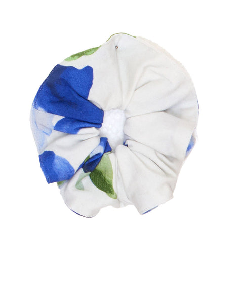 Midnight Berry Floral Printed Jersey Scrunchie