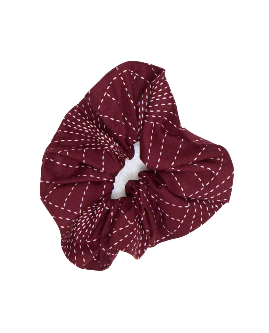 Blush Botanica Geo Print Scrunchie