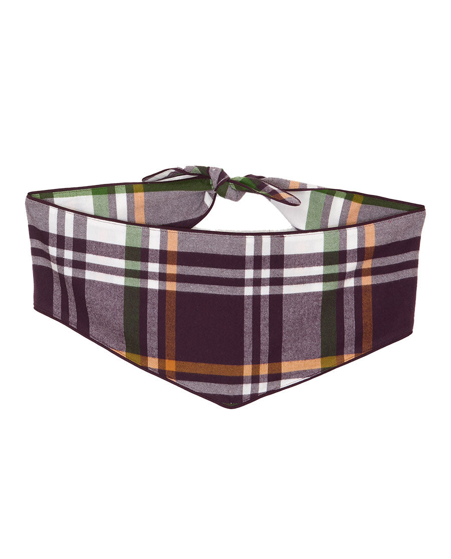 Wild Slumber Lightly Brushed Check Dog Neckerchief