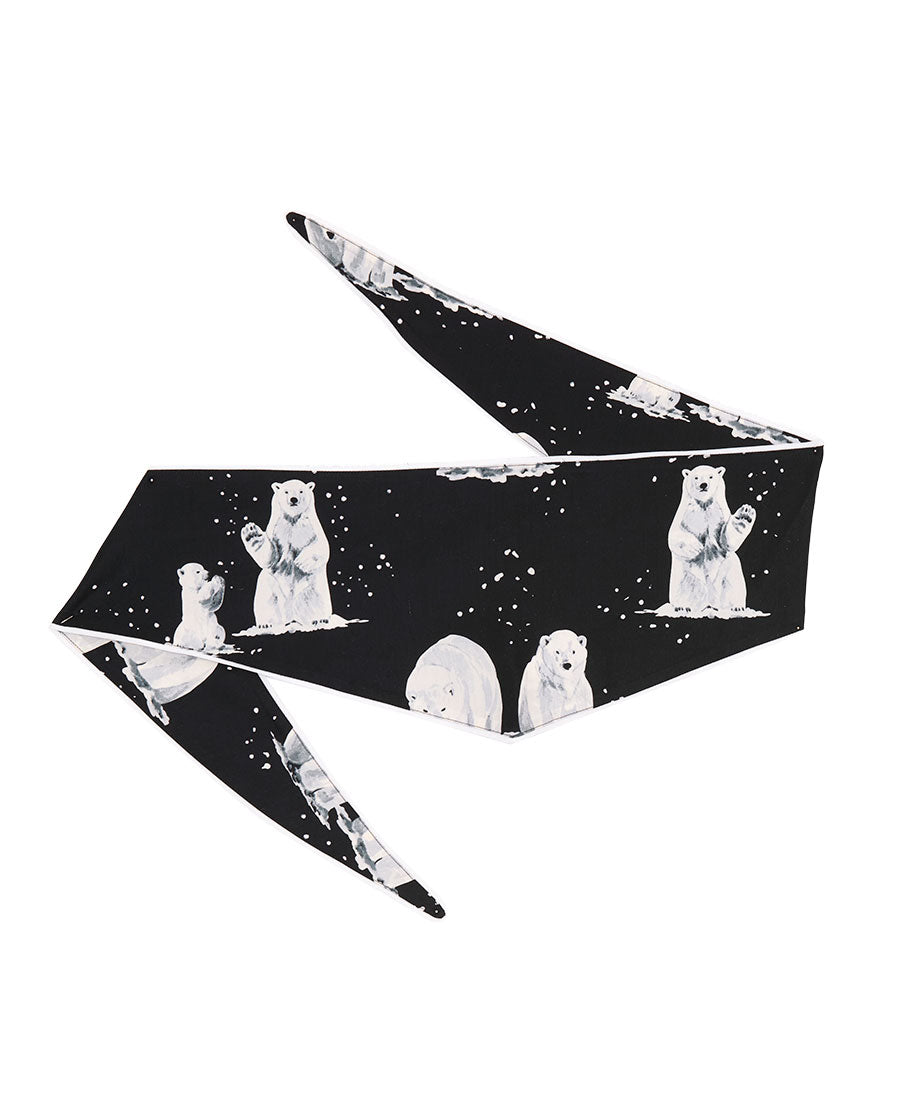 Polar Bear Print Dog-Neckerchief