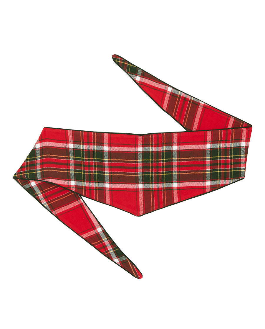 Red Brushed Check Dog-Neckerchief
