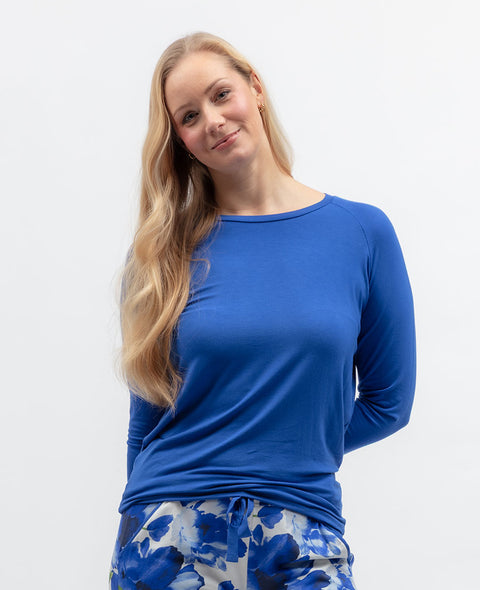 Midnight Berry Womens Slouch Jersey Pyjama Top
