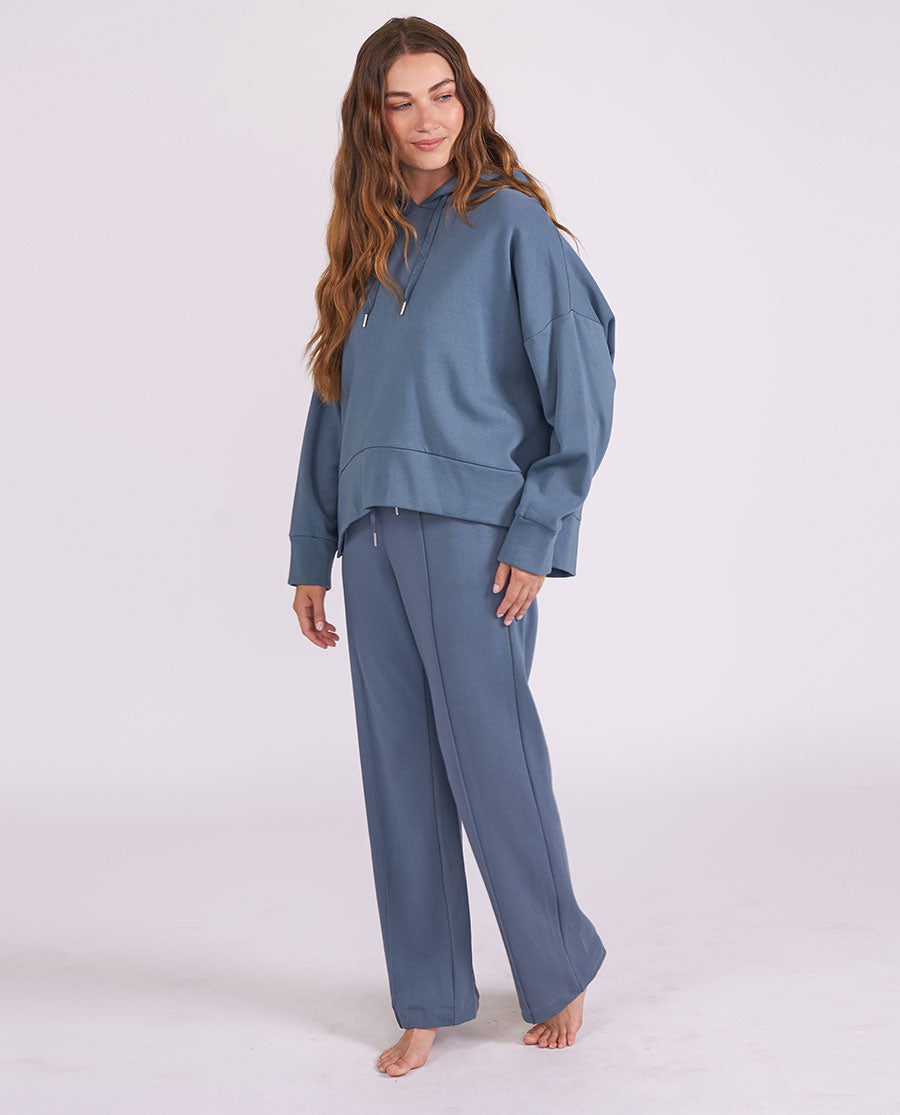 Womens Smoky Blue Lounge Hoodie and Joggers Set