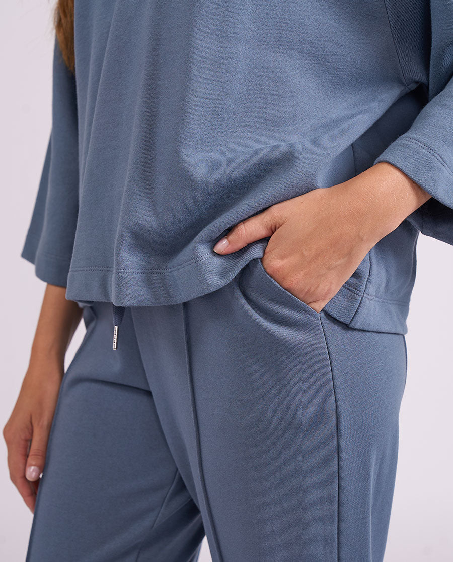 Womens Smoky Blue Lounge Hoodie and Joggers Set