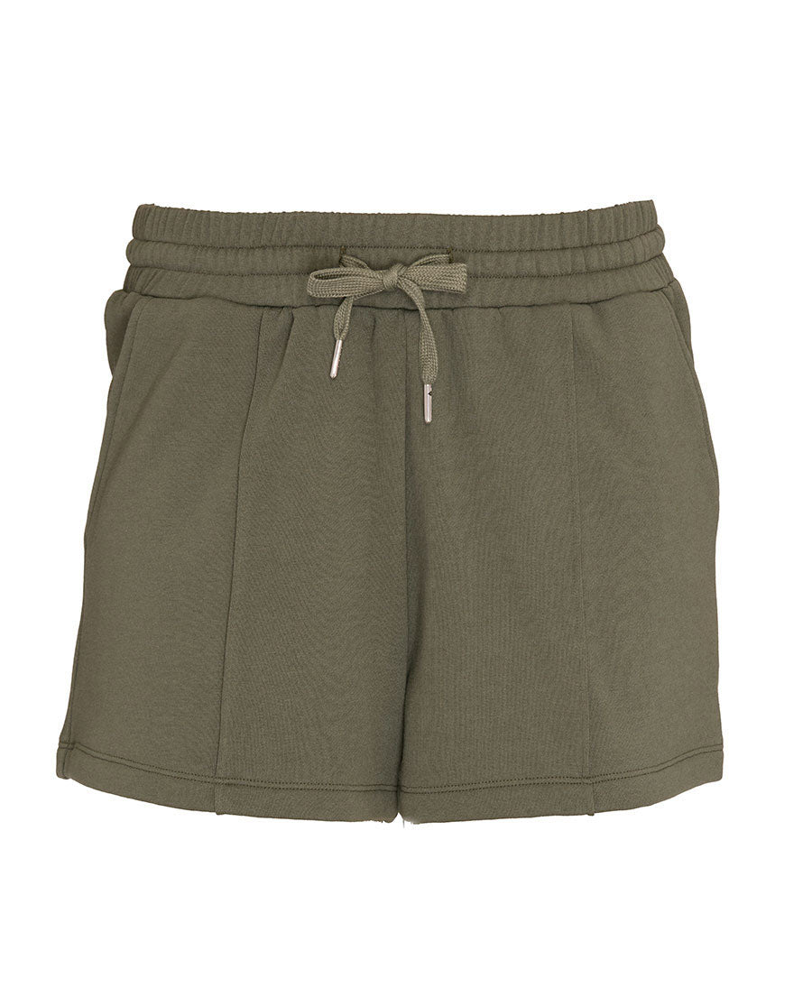 Womens Olive Green Jersey Shorts