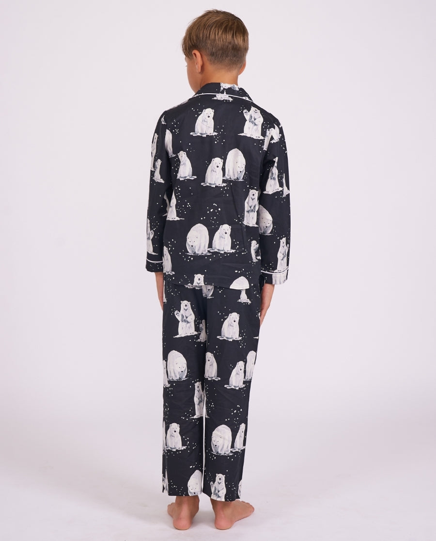 Kids Unisex Polar Bear Print Pyjama Set