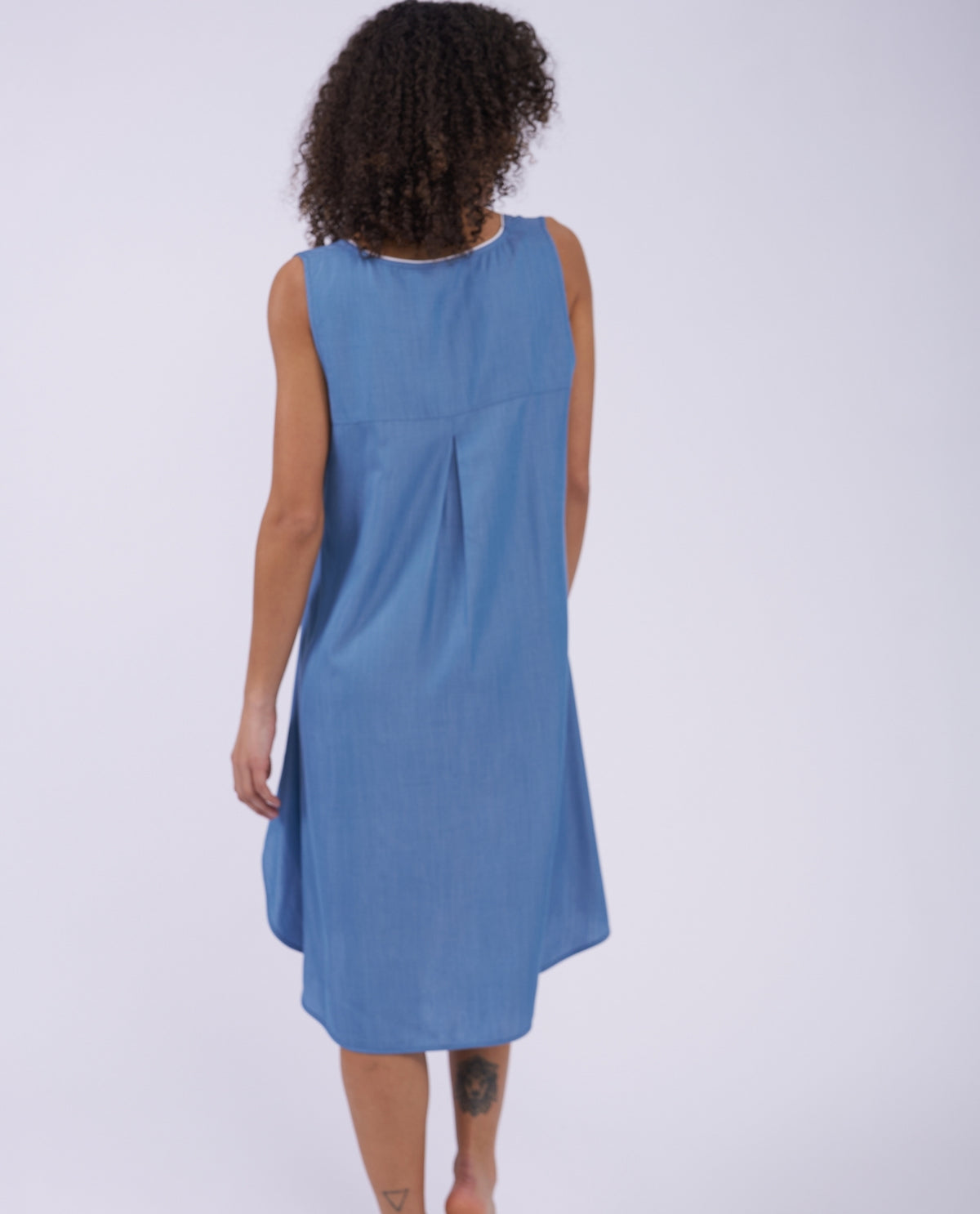 The Denim Edit Womens Chambray Swing Nightdress