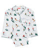 Whistler Kids Unisex White Mix Ski Print Pyjama Set