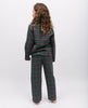 Whistler Kids Unisex Dark Green Mix Check Pyjama Set