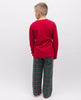Whistler Kids Unisex-Set aus rotem Jersey-T-Shirt und supergemütlichem, kariertem Pyjama