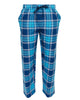 Brushed Blue Check Pyjama Bottoms