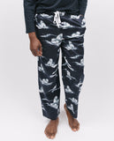 Atlas Herren-Pyjamahose mit Polarfuchs-Aufdruck