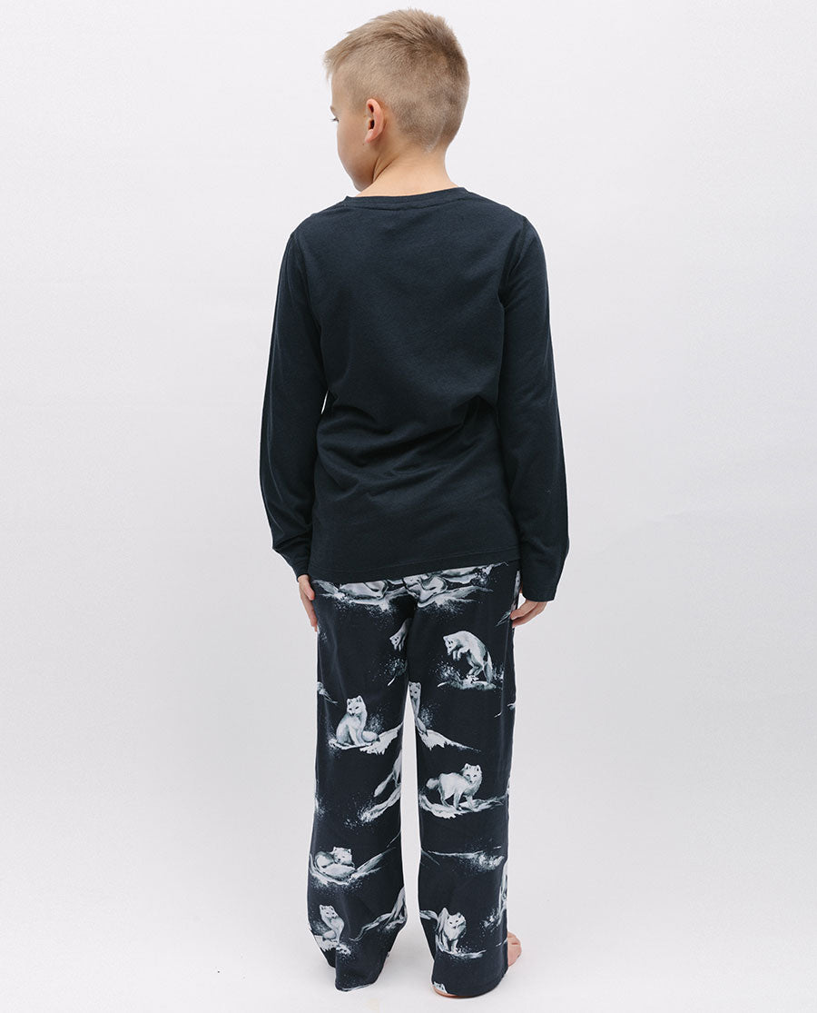 Atlas Kids Unisex Jersey T-shirt and Artic Fox Print Pyjama Set