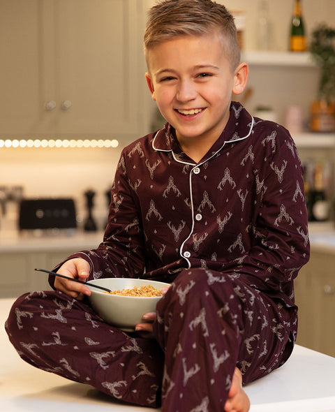 Spencer Boys Stag Print Pyjama Set