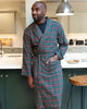Whistler Robe de chambre longue à carreaux super confortable pour homme