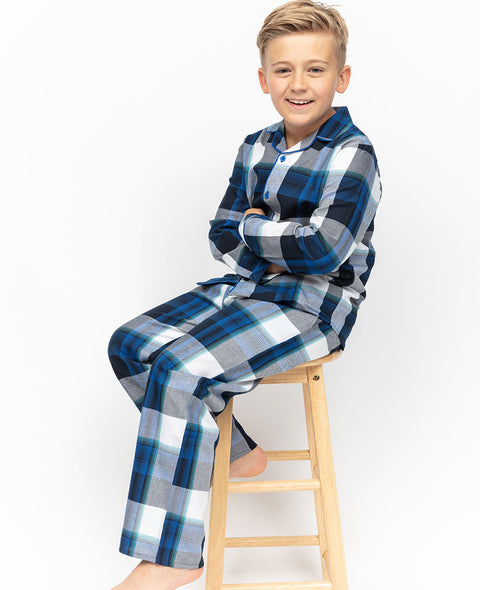 Aldrin Jungen-Pyjama-Set mit Karomuster