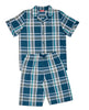 Cove Boys Green Check Shorty Set