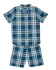 Cove Boys Green Check Shorty Set